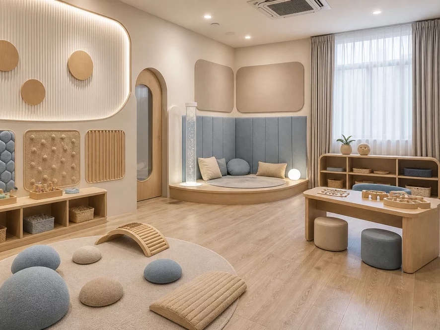 Màu sắc pastel tạo cảm giác rộng rãi và thoáng mát