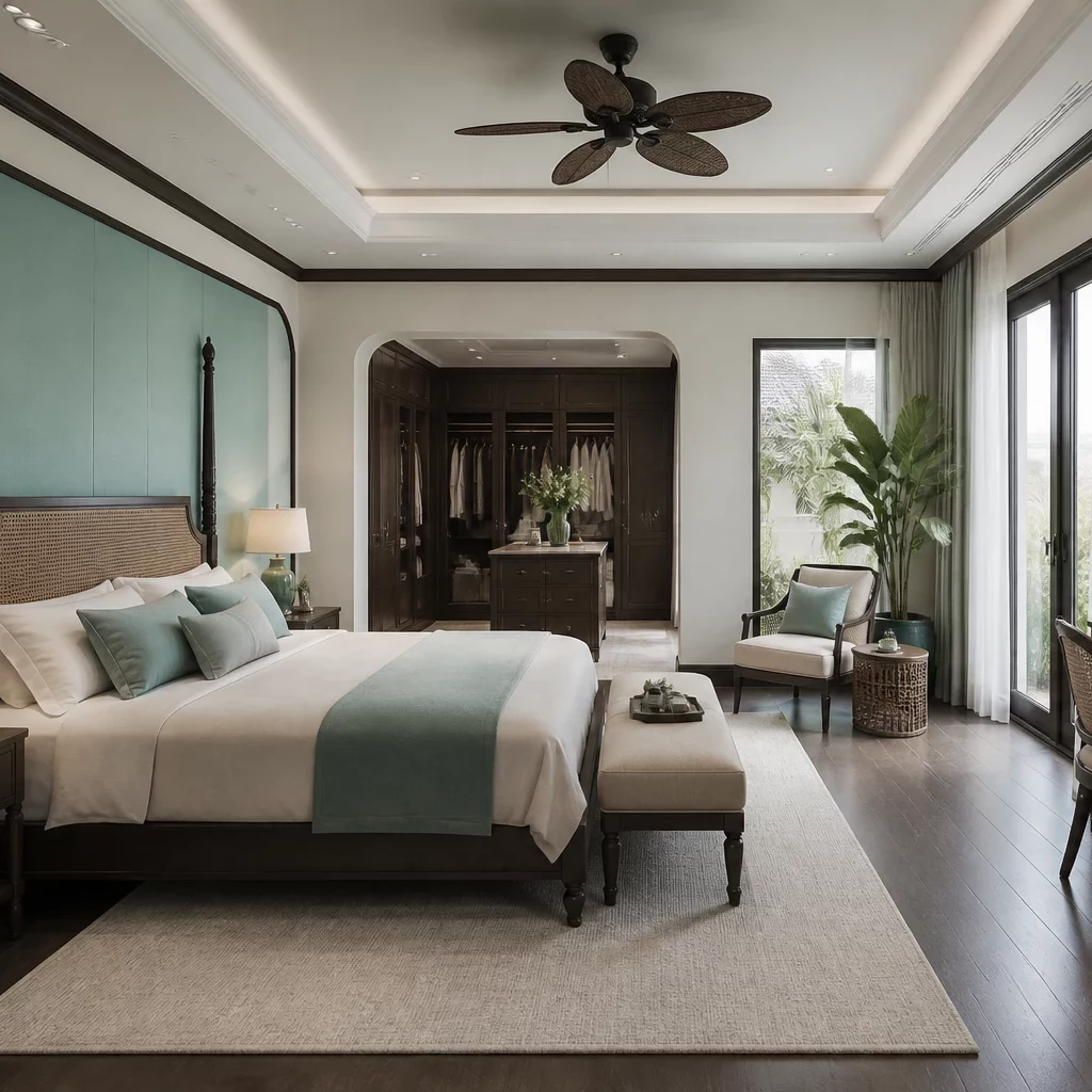 Thi công nội thất biệt thự khu vực gara ô tô