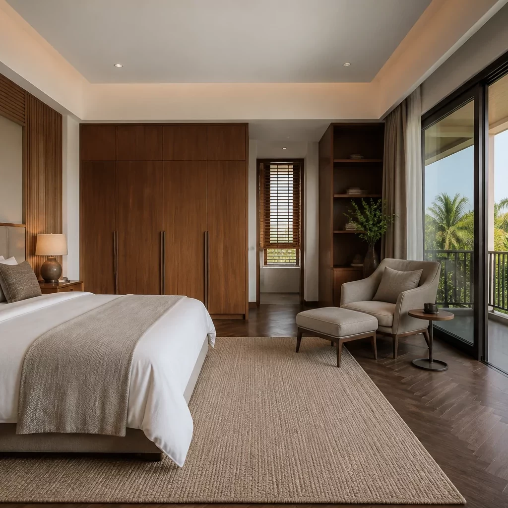Phòng ngủ đôi phong cách Vintage cho biệt thự đẹp