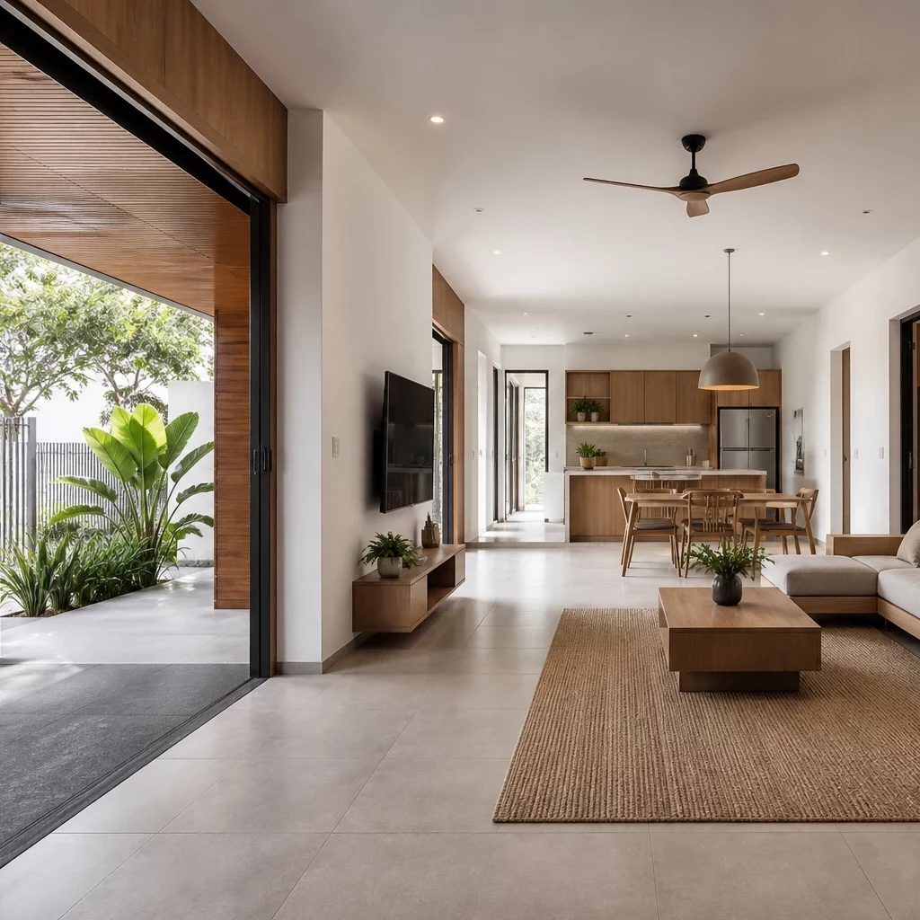 Sai lầm khi chọn sofa quá khổ trong nội thất nhà cấp 4