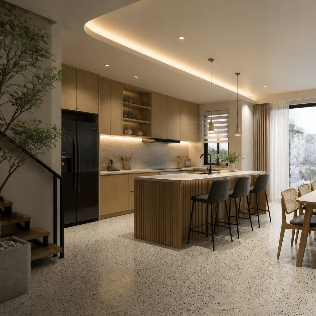 Thiết kế nội thất nhà cấp 4 phong cách truyền thống