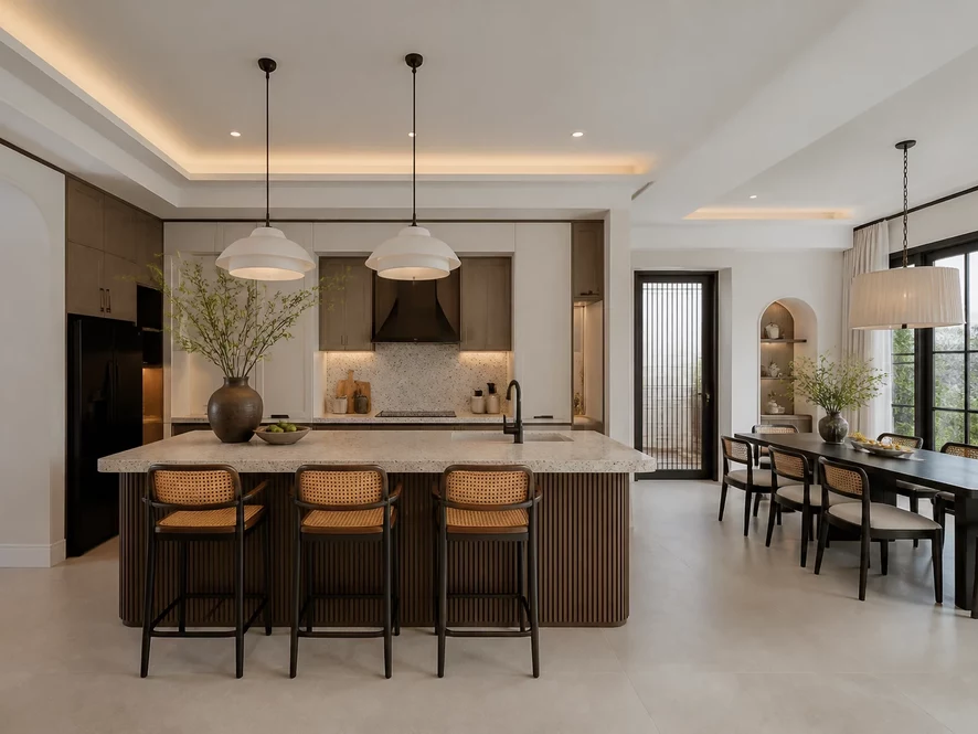 Phong cách hiện đại cho nội thất phòng bếp 10m2
