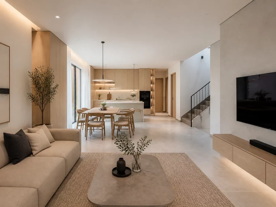 Nội thất phòng bếp 12m2 trong căn hộ studio tối ưu thông minh
