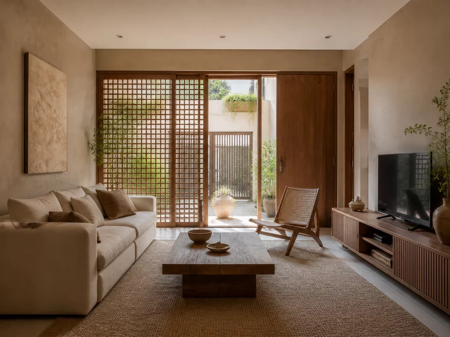 Nội thất phòng bếp 20m2 kết hợp phòng khách