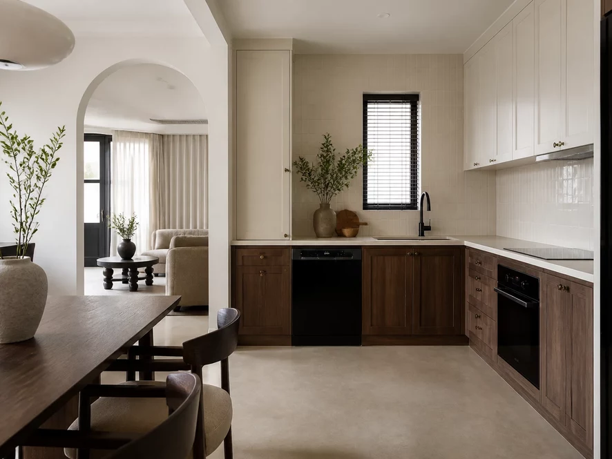 Nội thất phòng bếp 20m2 phong cách Fusion
