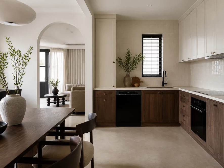 Mẫu nội thất phòng bếp 25m2 hoàn thiện bởi Thiết Kế Nội Thất TP