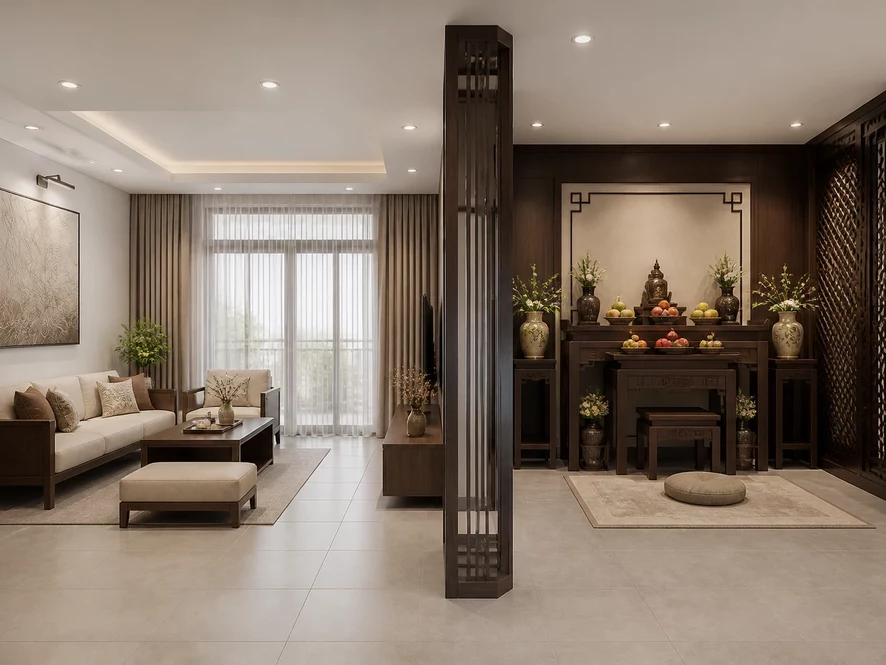 Nâng cao giá trị thẩm mỹ nội thất phòng khách 15m2