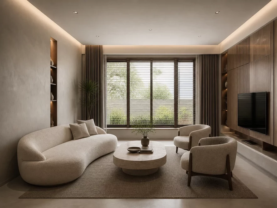 Phong cách tối giản trong nội thất phòng khách 15m2