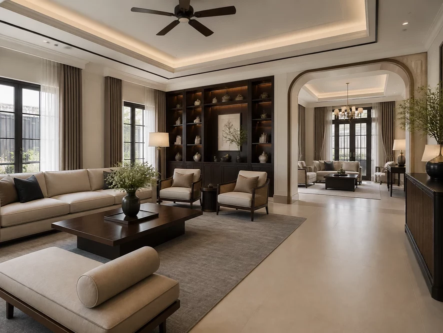 Tiết kiệm chi phí dài hạn khi làm nội thất phòng khách 15m2