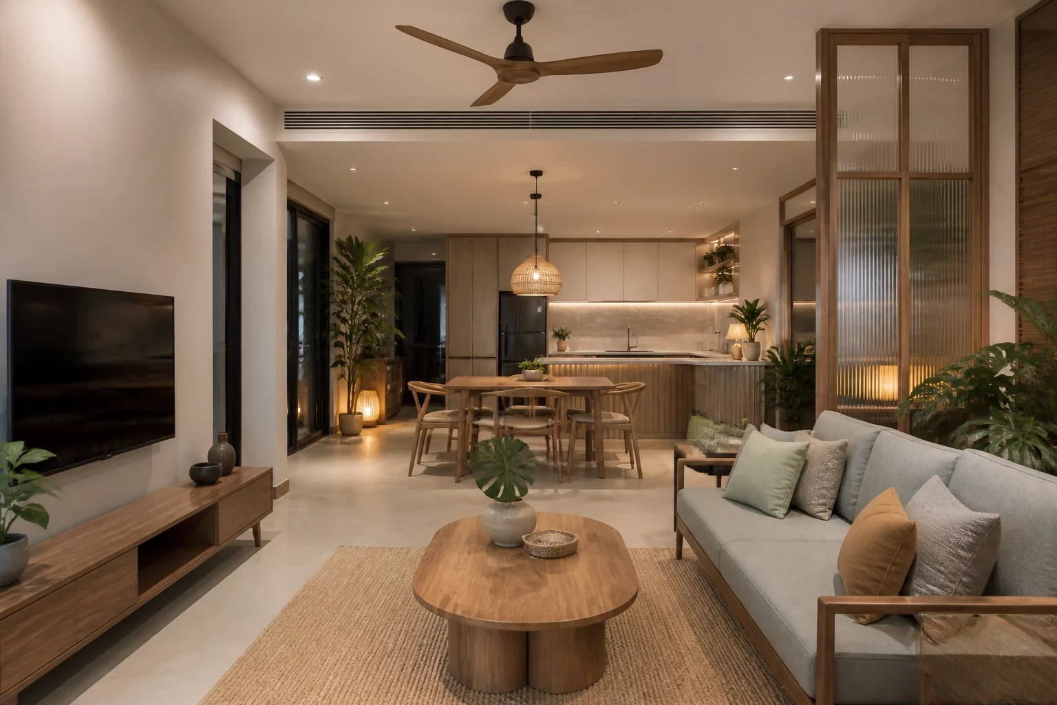 Đơn vị thiết kế nội thất phòng khách 25m2 uy tín tại TP.HCM