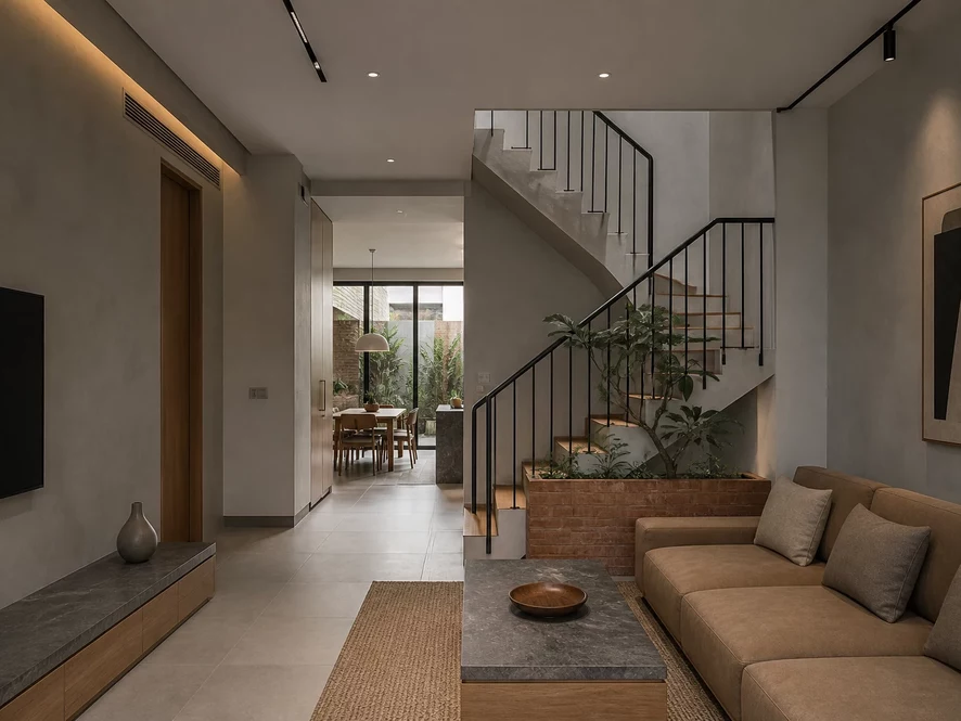 Quy trình thiết kế nội thất phòng khách 25m2 chuyên nghiệp