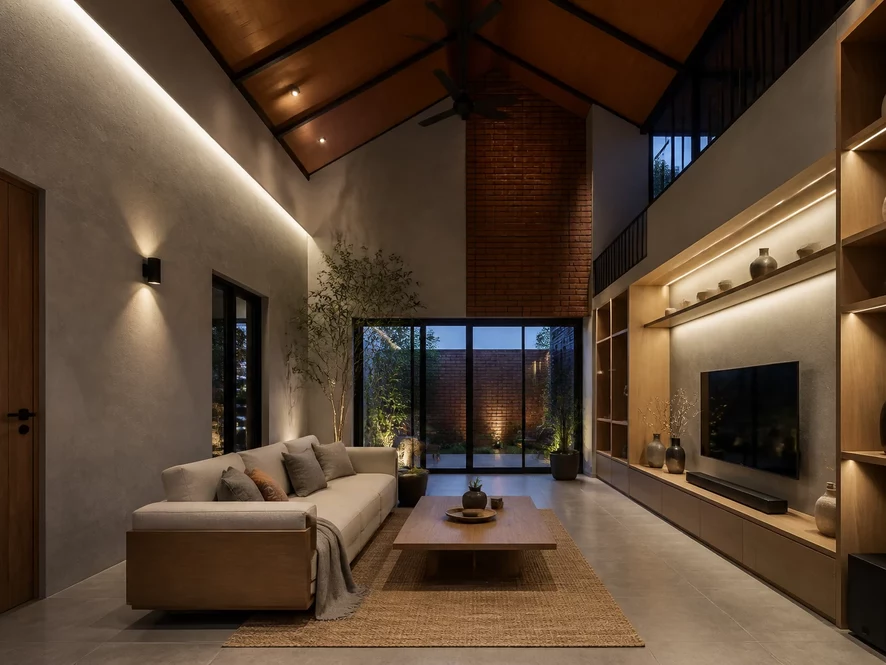 Thi công lắp đặt nội thất phòng khách 30m2 chuyên nghiệp