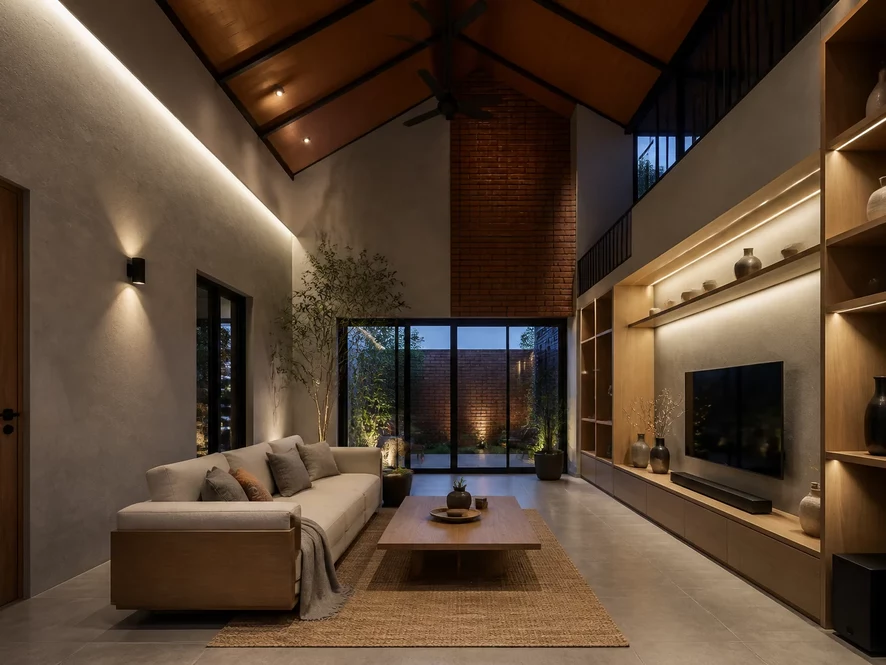 So sánh tự làm và thuê đơn vị chuyên nghiệp nội thất phòng khách 40m2