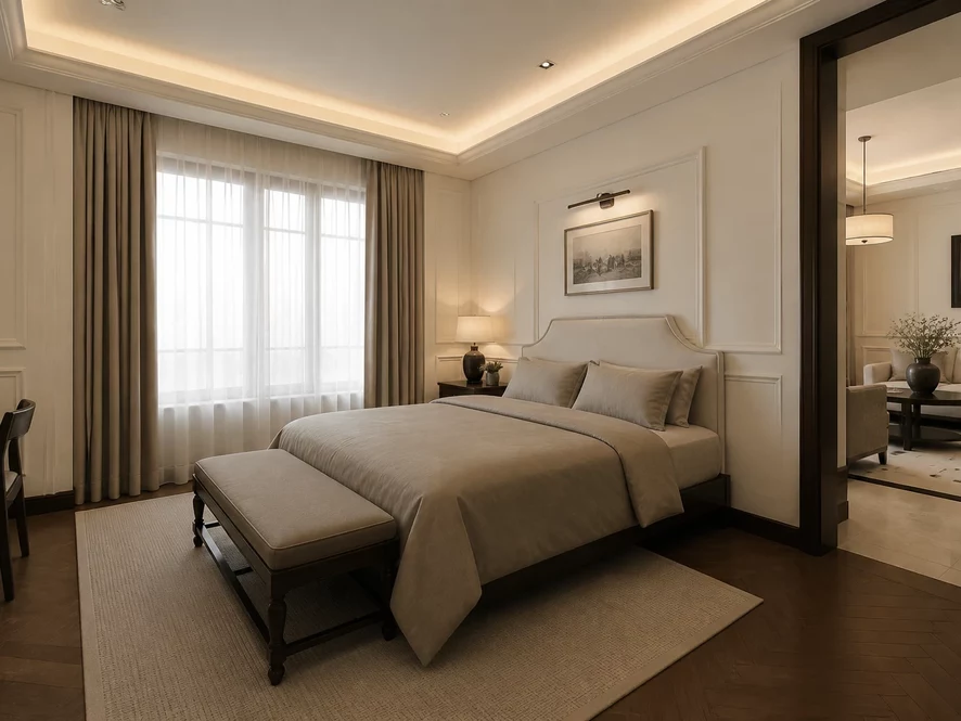 Thiết kế phòng ngủ đẹp hiện đại tiện nghi thoải mái