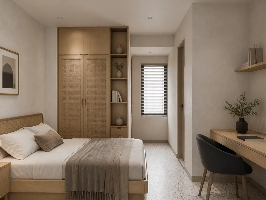 Phong cách tối giản phòng ngủ 10m2 hiện đại