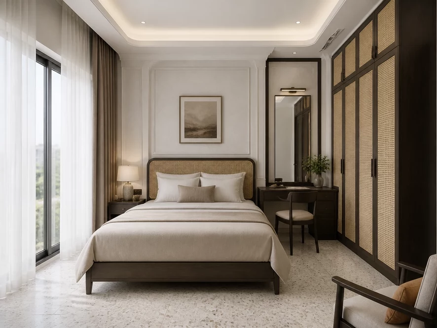 Cách bài trí nội thất phòng ngủ 15m2 khoa học