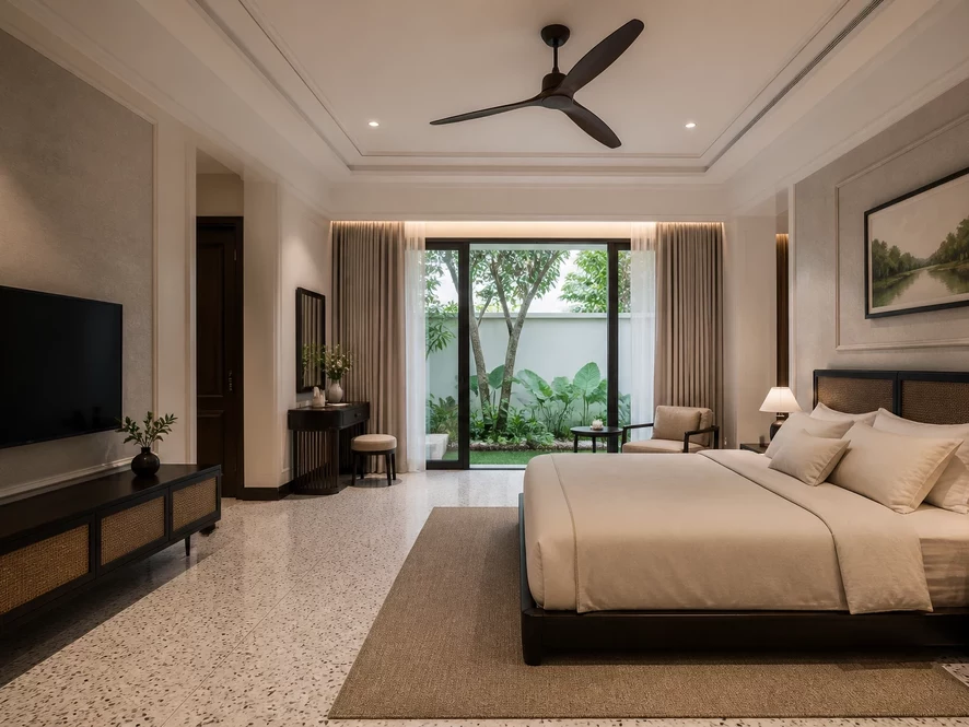 Phong cách tối giản cho nội thất phòng ngủ 15m2