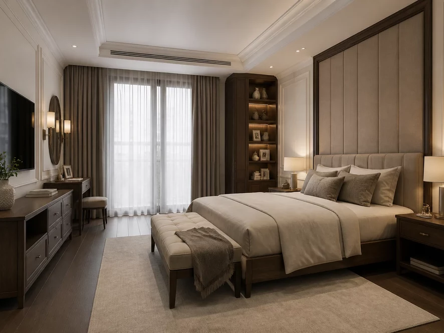 Thiết kế nội thất chung cư phòng ngủ 15m2