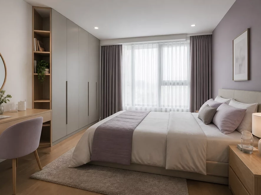 Thiết kế nội thất hiện đại cho phòng ngủ 15m2