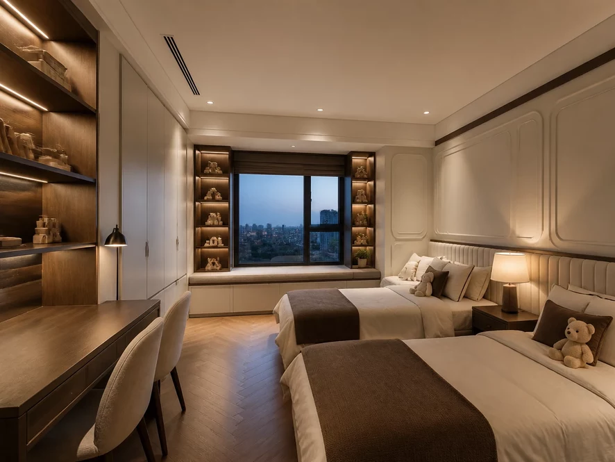 Phong cách hiện đại tối giản cho nội thất phòng ngủ 16m2