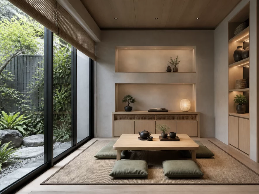 Phong cách Japandi tinh tế cho nội thất phòng ngủ 16m2