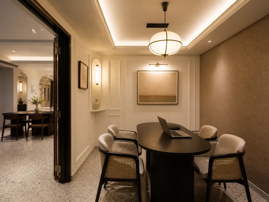 Thiết kế nội thất phòng ngủ 16m2 kết hợp bếp nhỏ