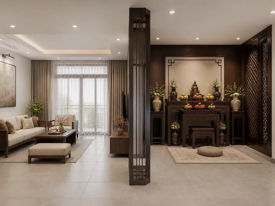 ban công nội thất phòng ngủ 20m2 kết nối thiên nhiên
