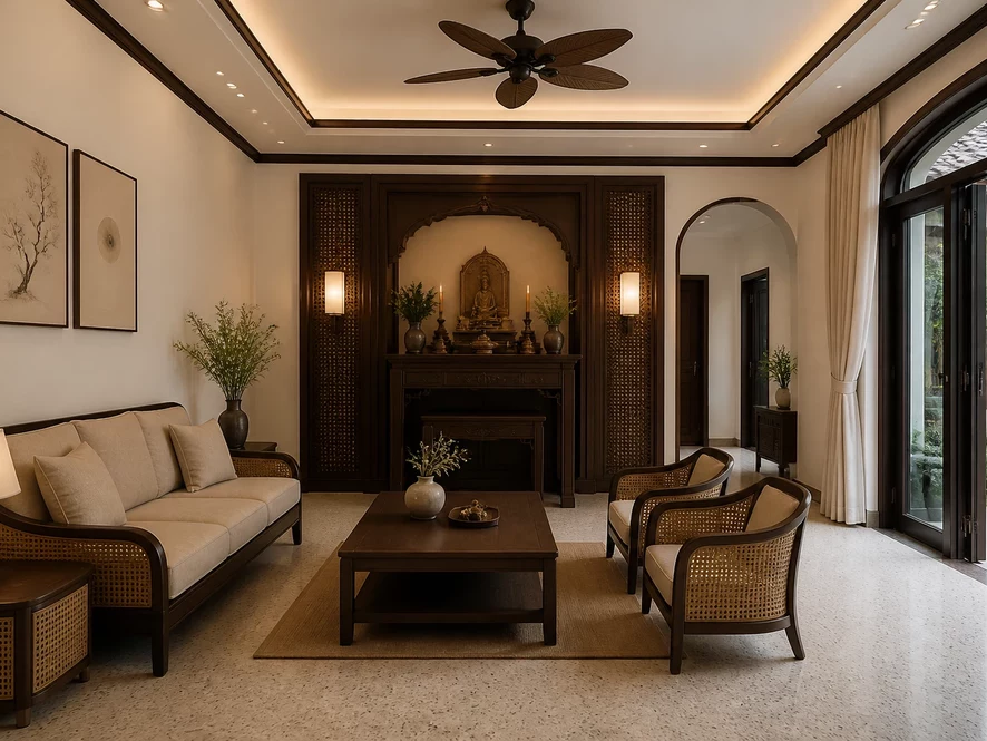 không gian phòng ngủ đẹp đầy đủ tiện nghi cho gia đình