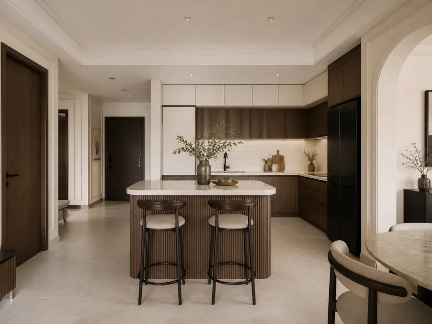 Tận dụng ban công nhỏ sống xanh cho nội thất phòng ngủ 25m2