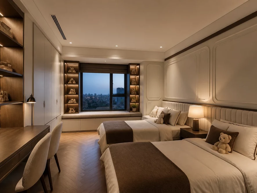 Xu hướng thiết kế nội thất phòng ngủ 25m2 phong cách tối giản