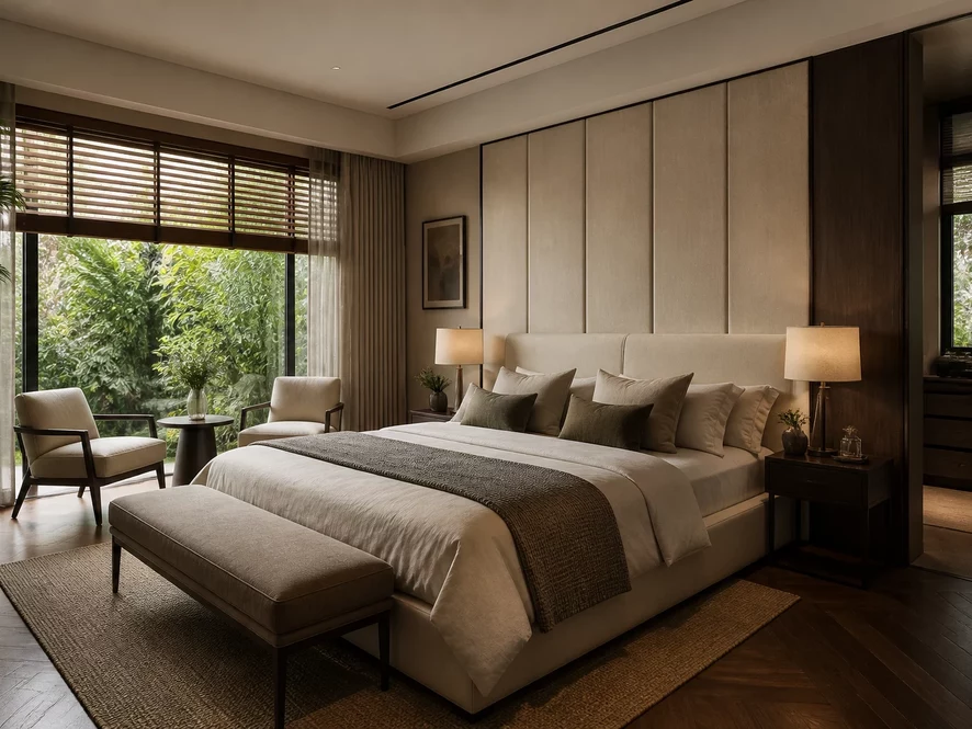 Khái niệm nội thất phòng ngủ 30m2 là không gian master