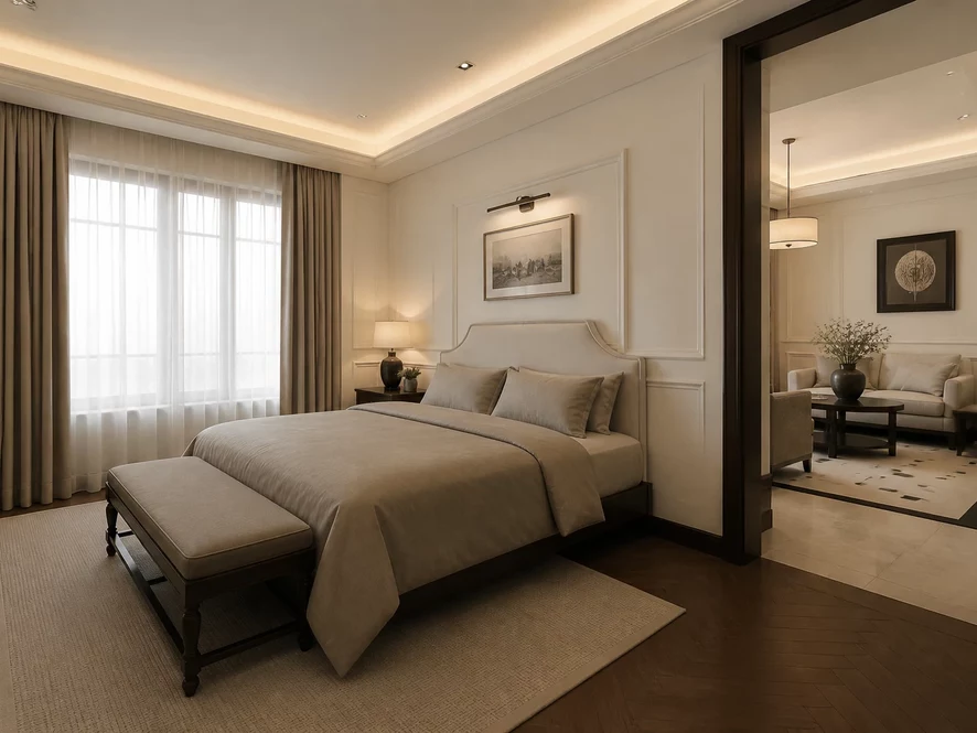 Phong cách hiện đại tối ưu công năng cho nội thất phòng ngủ 30m2