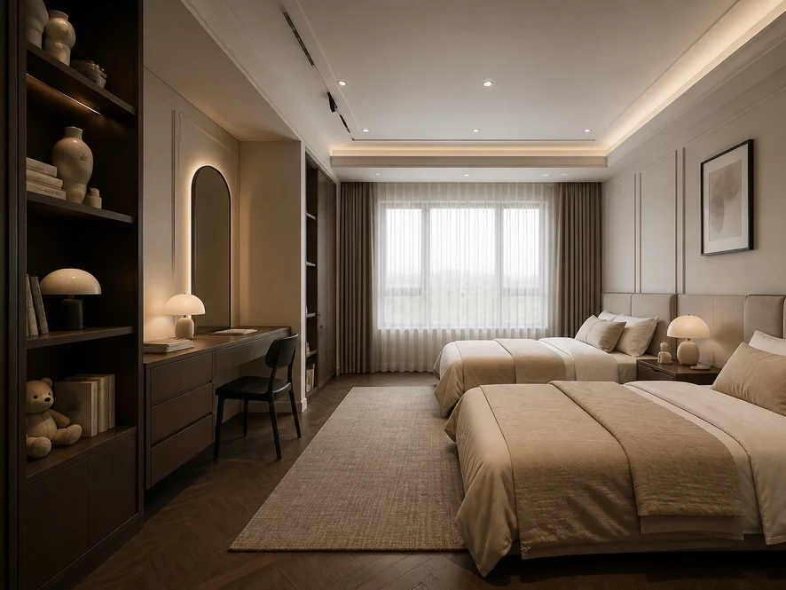 Tối ưu công năng nội thất phòng ngủ 30m2 đa năng