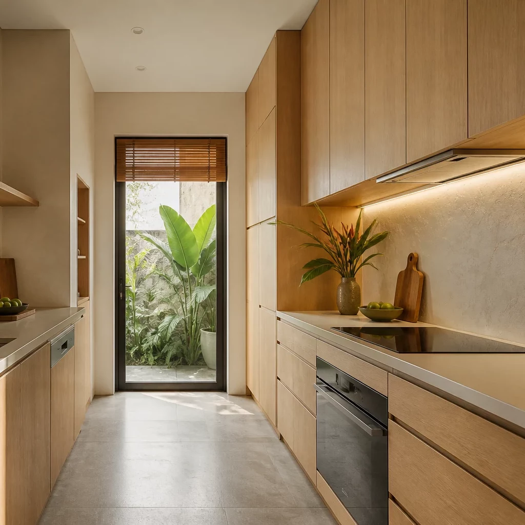 Phòng bếp đẹp đơn giản phong cách Scandinavian