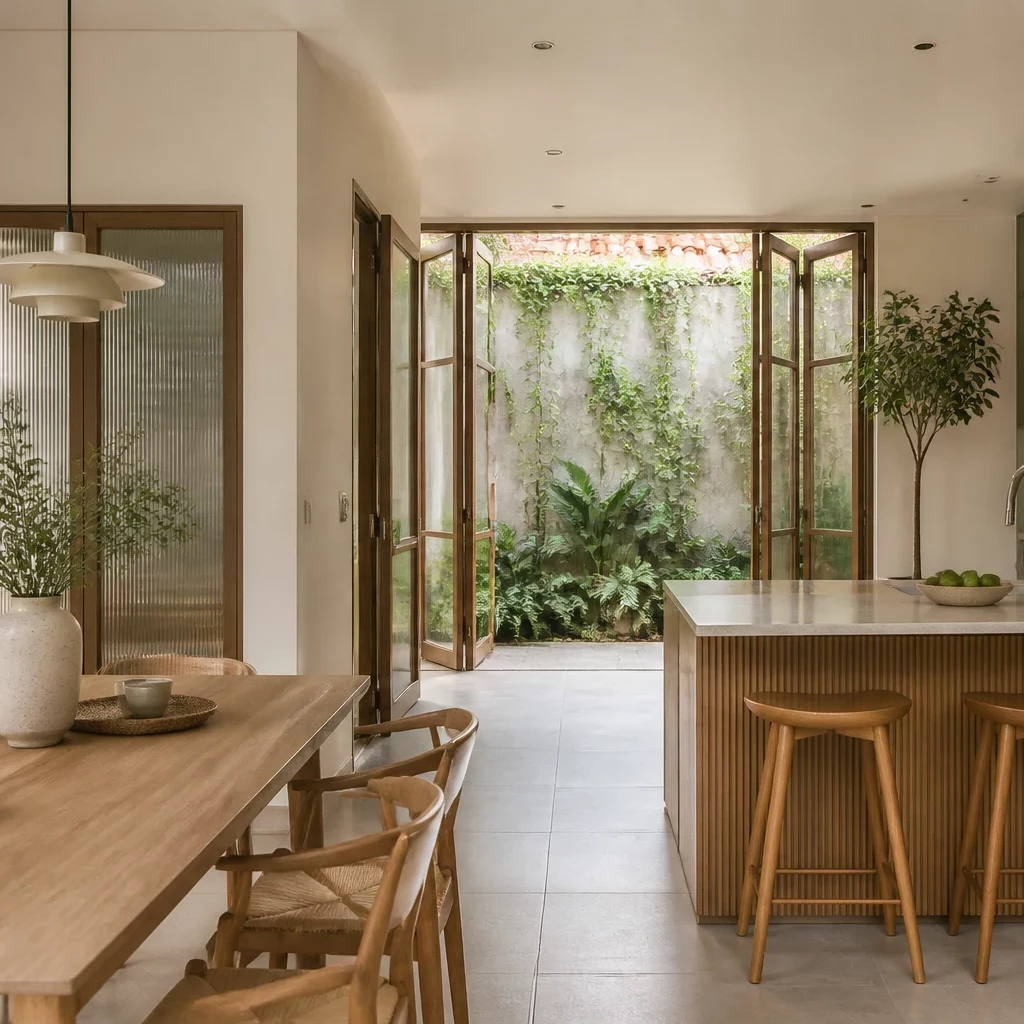 Phòng bếp đẹp đơn giản phong cách Scandinavian chuẩn mực