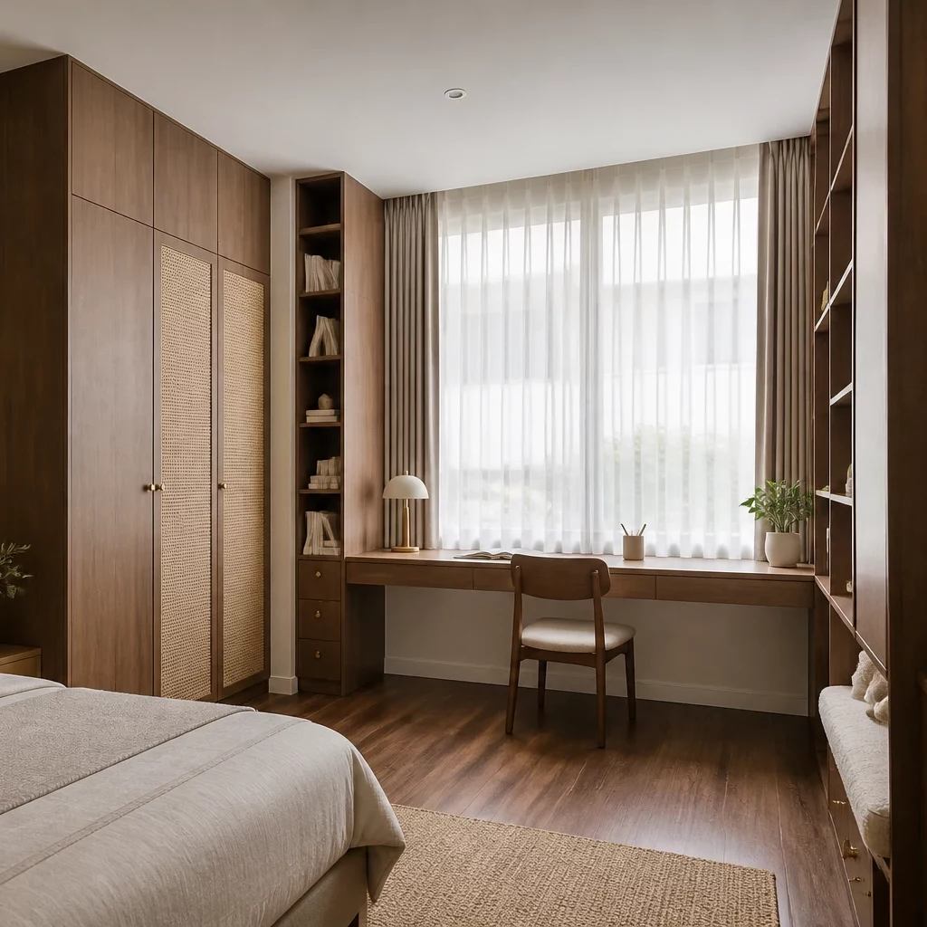 Sự đồng bộ giữa bếp và phòng ngủ