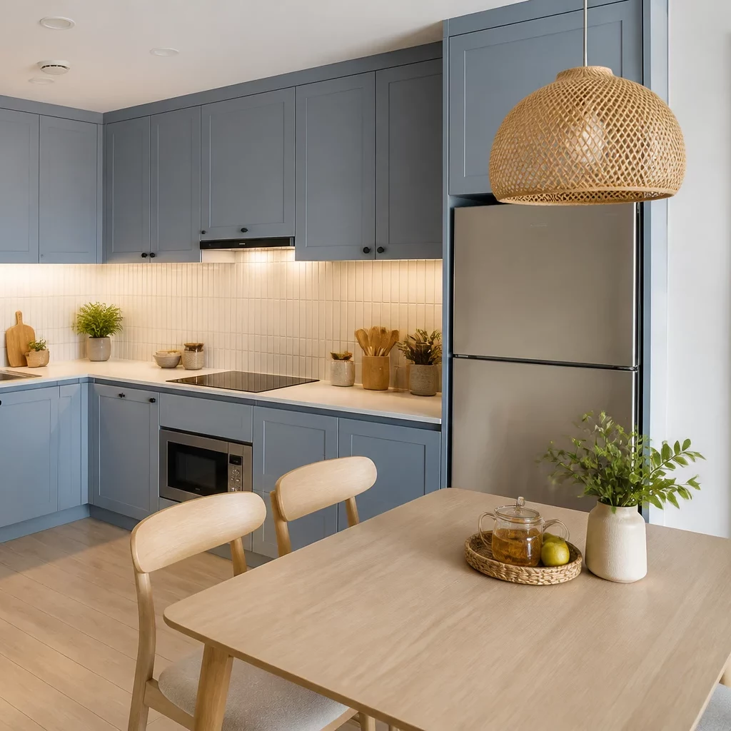 Mẫu bếp hiện đại phong cách Scandinavian sáng sủa cho chung cư