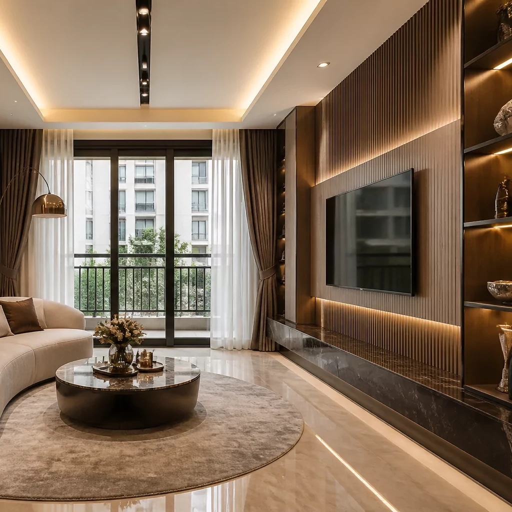 Bếp nhà ống nhỏ sang trọng hiện đại