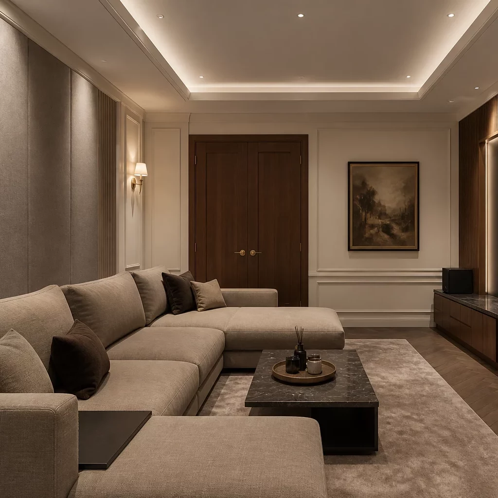Phong cách nội thất chung cư tân cổ điển sang trọng.