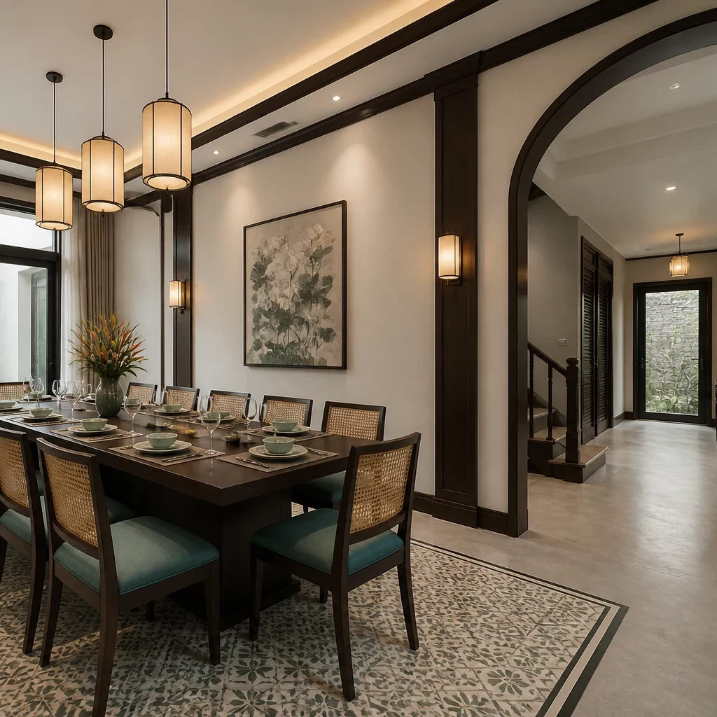 Thiết kế phòng khách biệt thự sang trọng bền bỉ với thời gian
