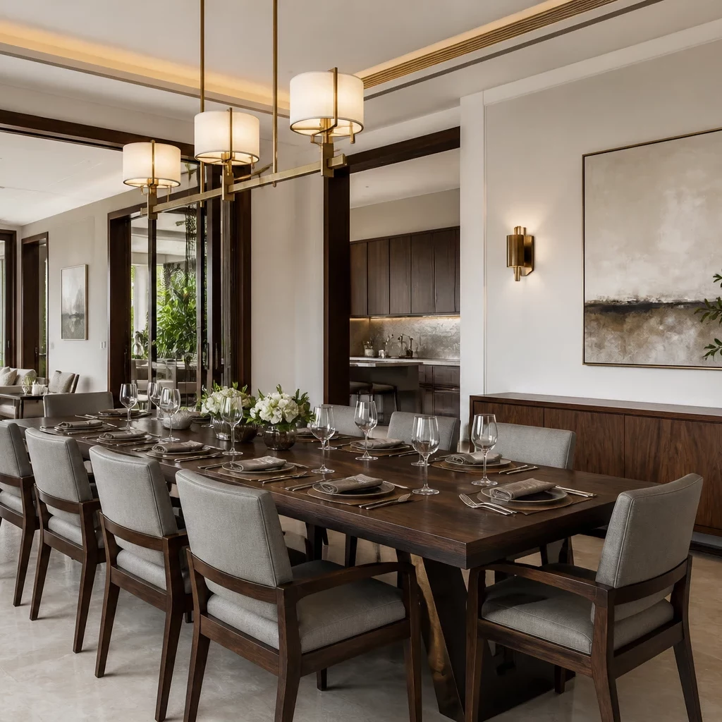 Phòng khách biệt thự sang trọng phong cách Luxury hiện đại