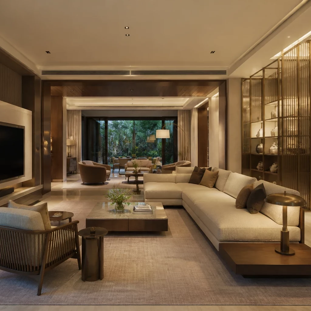 Phòng khách đẹp hiện đại đơn giản phong cách Modern Luxury