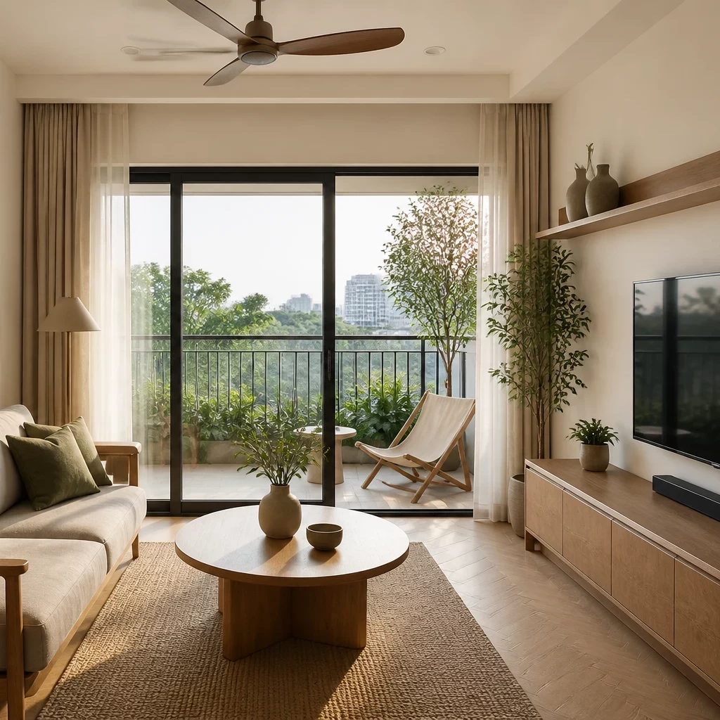Mẫu phòng khách chung cư nhỏ đẹp tối giản