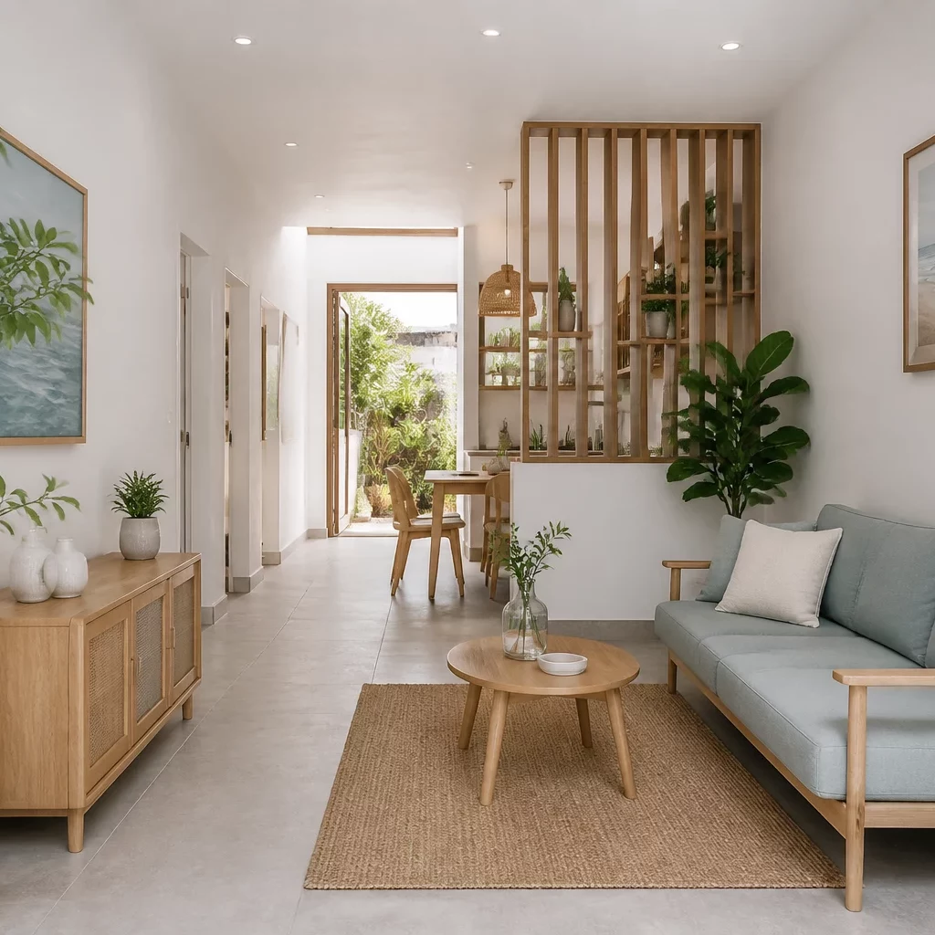Mẫu phòng khách nhỏ đẹp Scandinavian