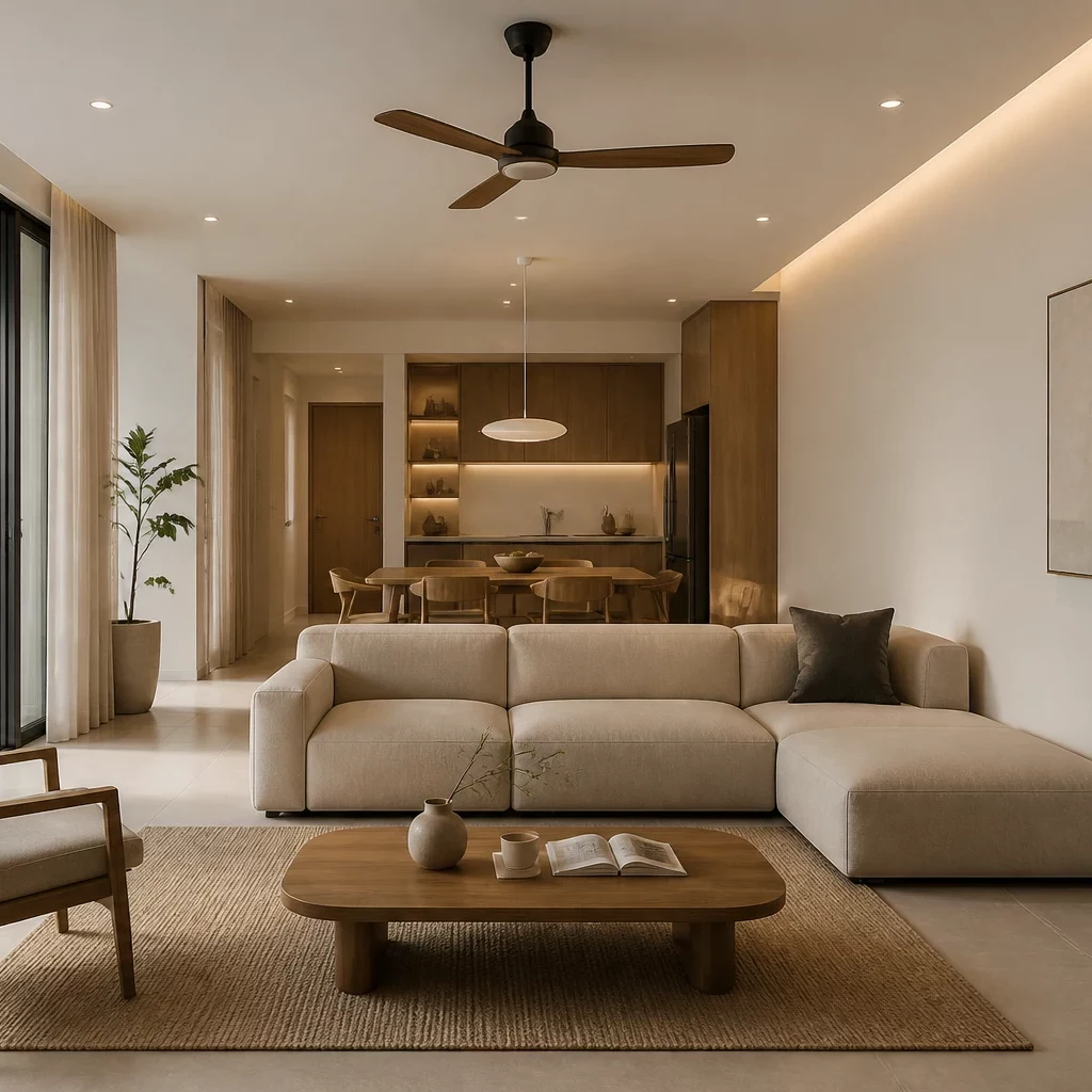 Thiết kế phòng khách sang trọng hiện đại phong cách Bắc Âu