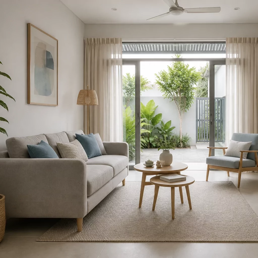 Mẫu phòng khách sang trọng phong cách Scandinavian