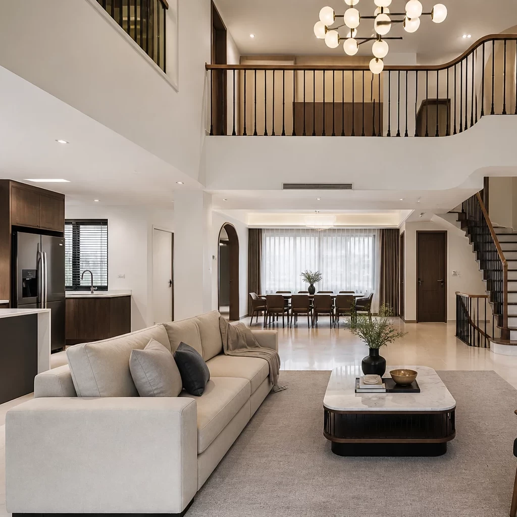 Mẫu phòng khách tân cổ điển đẹp phong cách Châu Âu