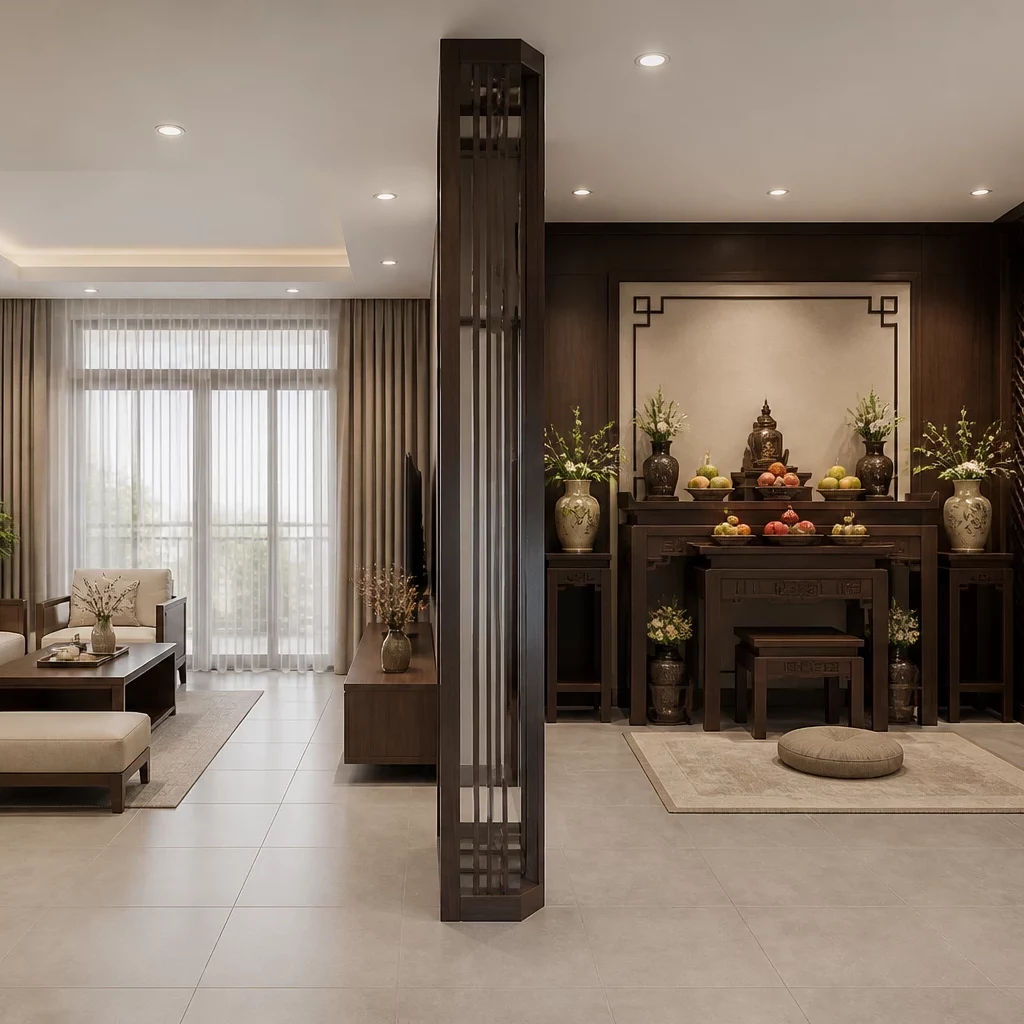 Nội thất phòng khách tân cổ điển phong cách hiện đại