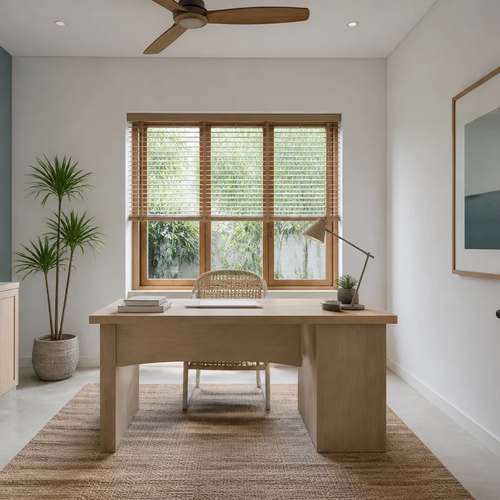 Setup phòng làm việc tại nhà phong cách Scandinavian tiện nghi