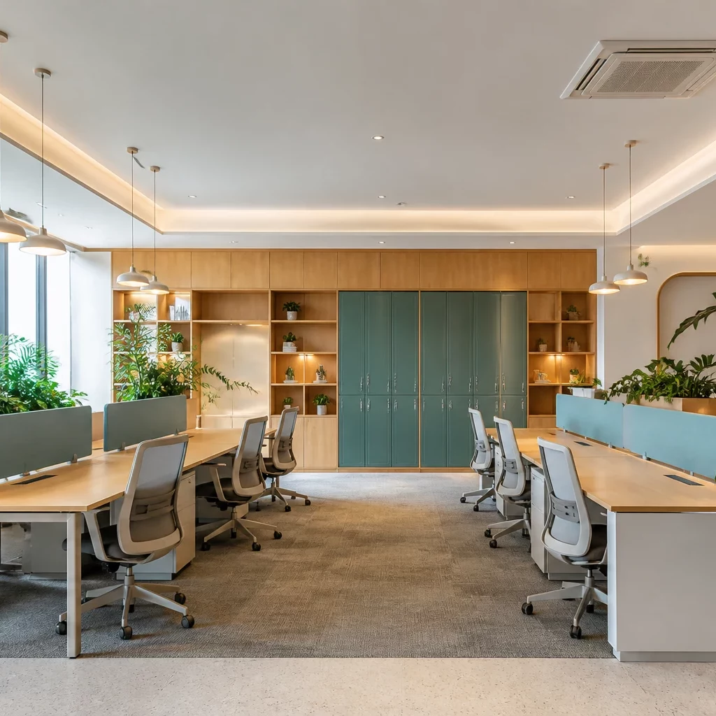 Nội thất phòng làm việc tại nhà phong cách Scandinavian hiện đại